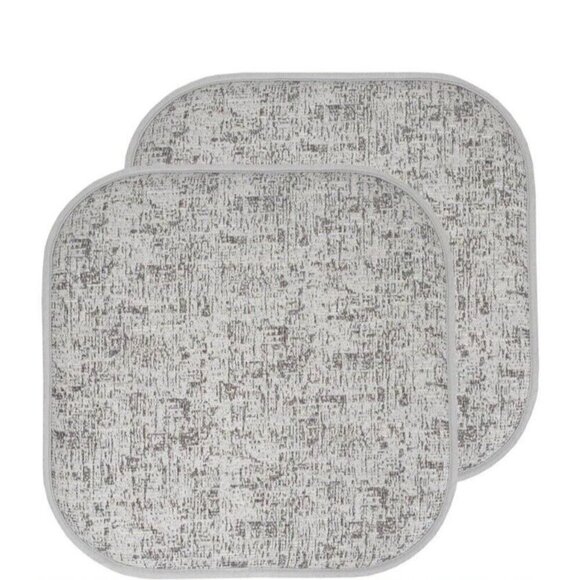 Broadway Memory Chair Foam Cushion Sweet Home Collection Black White 2 Pack - Picture 1 of 9